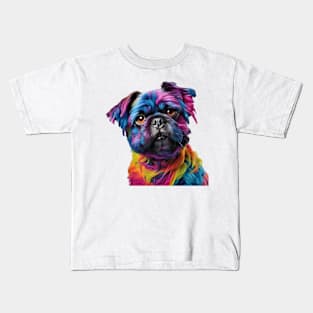 Colorful beautiful dog Kids T-Shirt